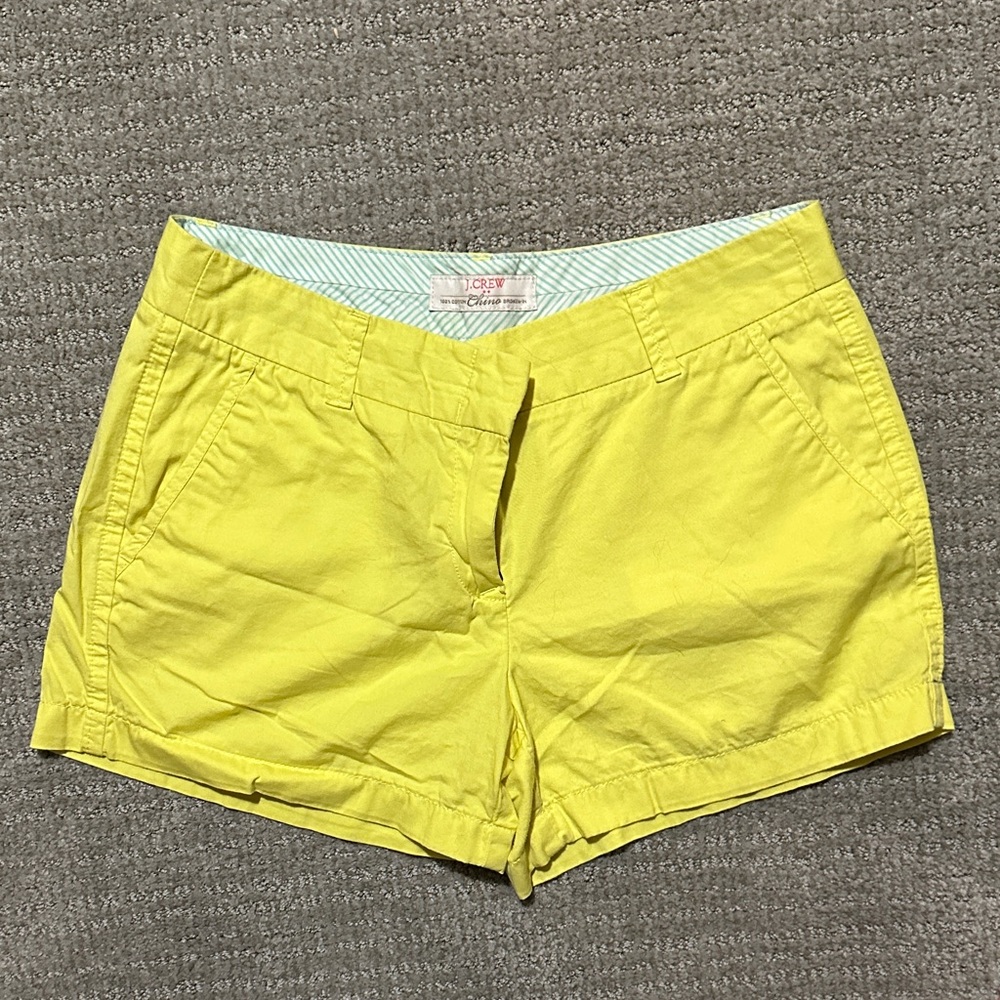 J. Crew Yellow Women's Chino Shorts